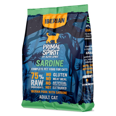 Сухой корм для кошек Alpha Spirit Primal Iberian Sardine 1 кг (8436586311476) Винница - изображение 1