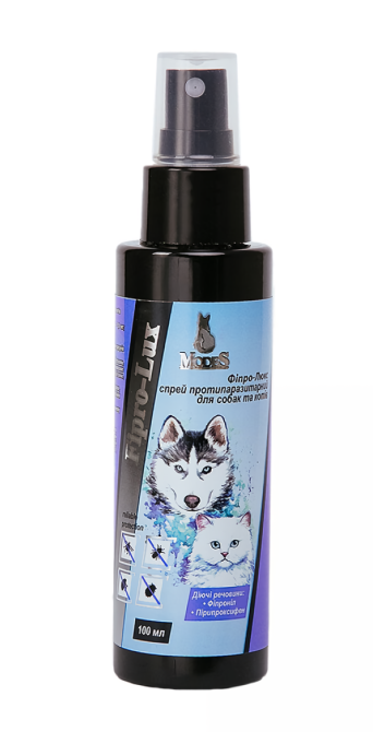 Спрей ModeS Fipro-Lux(Фипро Люкс) противопаразитарный для котов и собак 100 мл Винница - изображение 1