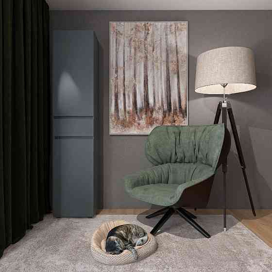 Пенал с выдвижным ящиком Эверест Лайт ПЛ-1 Графит (DTM-4906) Днепр