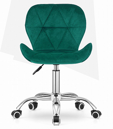 Крісло офісне комп'ютерне Just Sit RIVELLO Velvet велюр для комп'ютера, офісу Б2905 Зелений Київ - фото 2