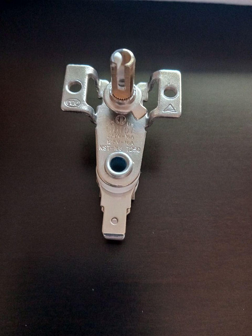 Термореле KST-168 (250V 16A T250), ніжки прямо, ручка 12 мм, отвори 3 мм Полтава - изображение 1