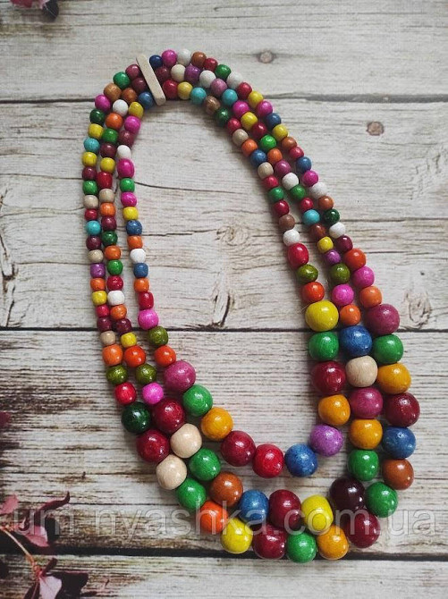 Намисто дерев'яне зелене Кривий Ріг - фото 4