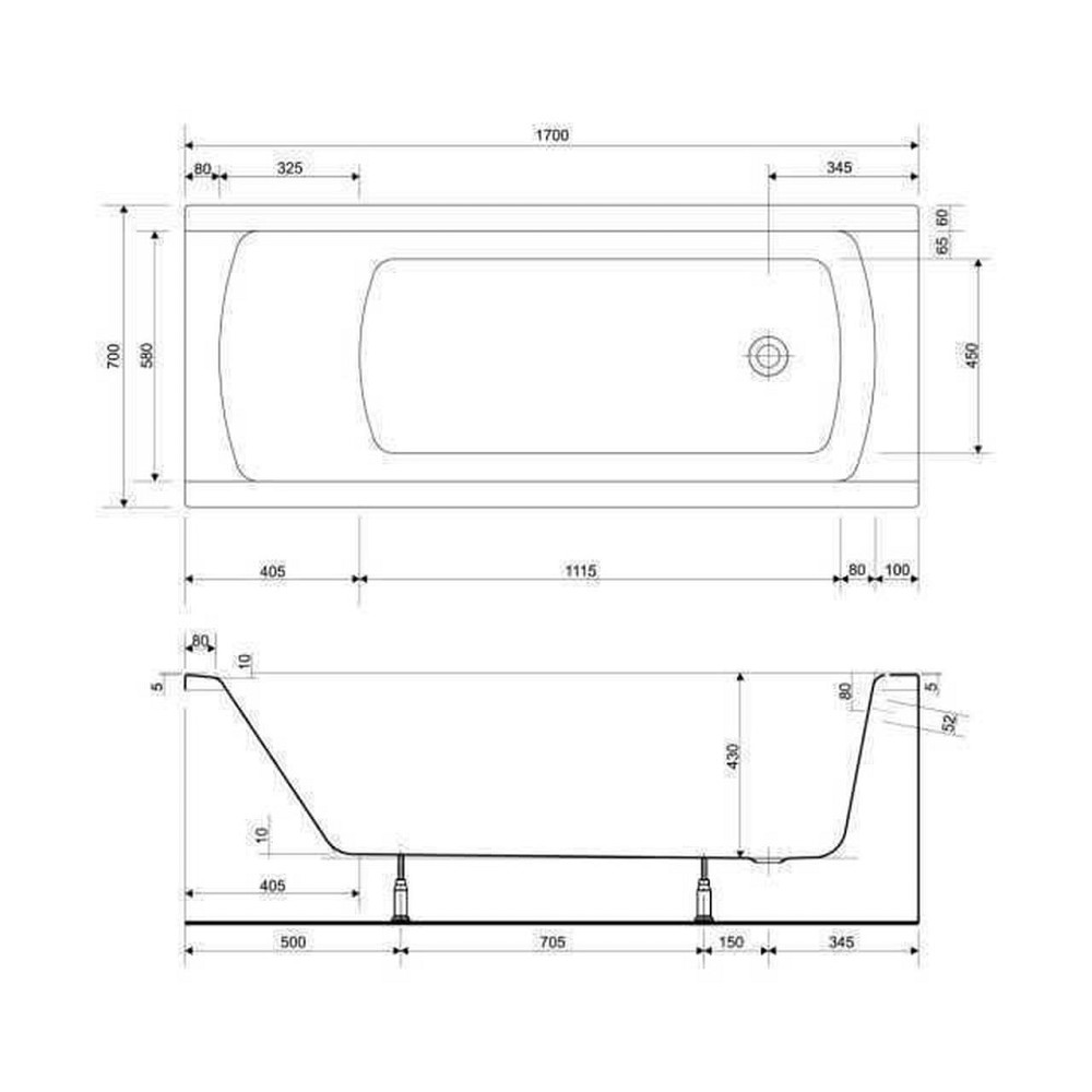 KORAT Ванна 170х70 Киев - изображение 3