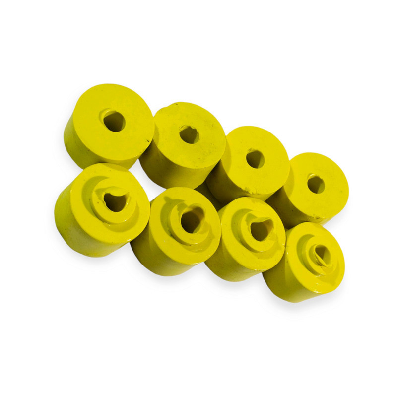 Втулка ГАЗ 24, 3302, УАЗ верхня передня, задня поліуретан жовтий (к-кт 8 шт) (бублік) амортизатора Мукачево - фото 1