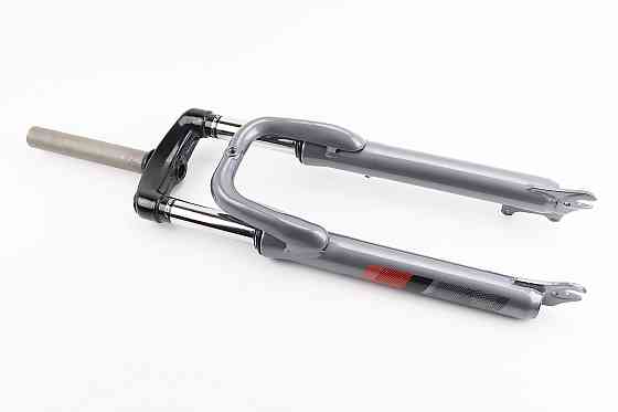 Вилка 26 "амортизаційна, без різьби 1-1/8" (28,6мм), шток 170мм, з ходом 60мм, Disk-brake, сіра LJ-641 Київ