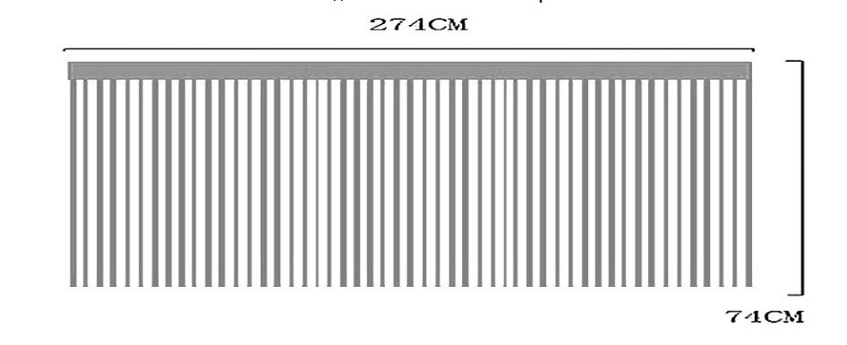 Дождик широкий на стену и стол 74 см на 274 см зеленый Киев - изображение 5