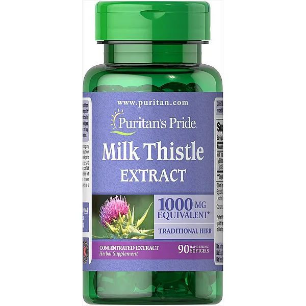 Milk Thistle Extract 1000 mg, 90 Softgels Луцк - изображение 1