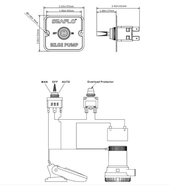 Панель Перемикання Помпи Seaflo Київ - фото 2