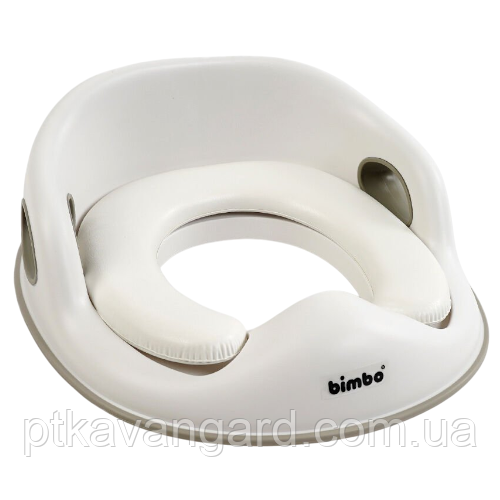 Дитяче сидіння накладка для унітазу "Bimbo" BM-01172 м'яка, білий Хмельницький - фото 1