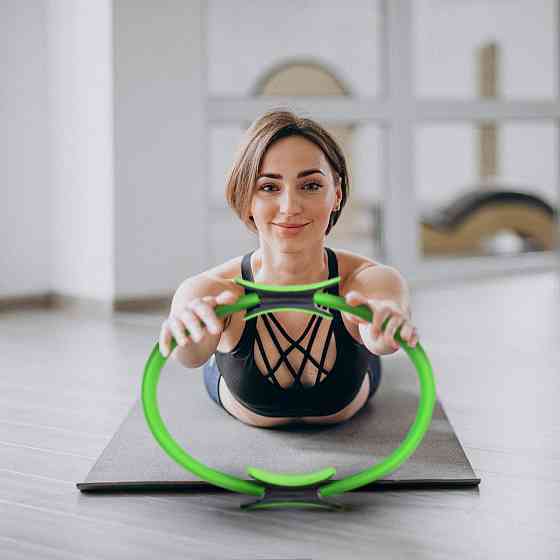Кольцо для пилатеса Gymtek армированное стекловолокно 38см салатовый Киев