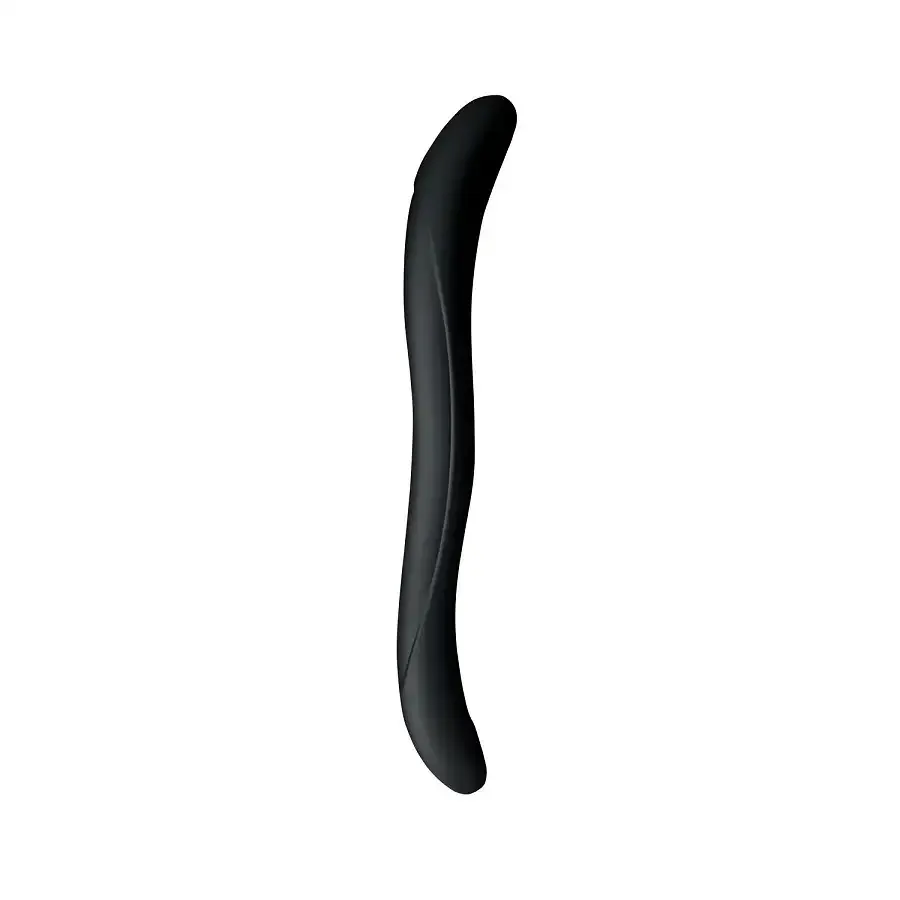 Подвійний фалоімітатор Wooomy Twoooney Semirealistic Double Dong Black, діаметр 3 та 3,8 см Львів - фото 1