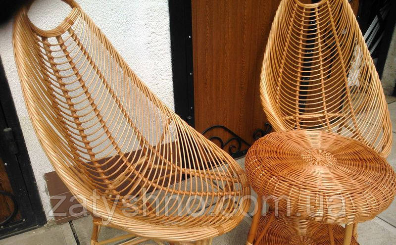 Комплект плетених меблів для балкона Київ - фото 4