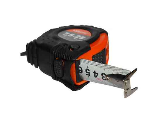 Рулетка 7,5м Х 25мм 2х сторонняя шкала и зацеп, магнит Sturm! 3100103 (читать описание) Ровно