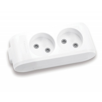 Колодка для подовжувача Panasonic X-tendia 2 гнізда grey (WLTB02202GR-UA) Вінниця - фото 1