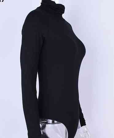 Боди женский тонкий черный Киев