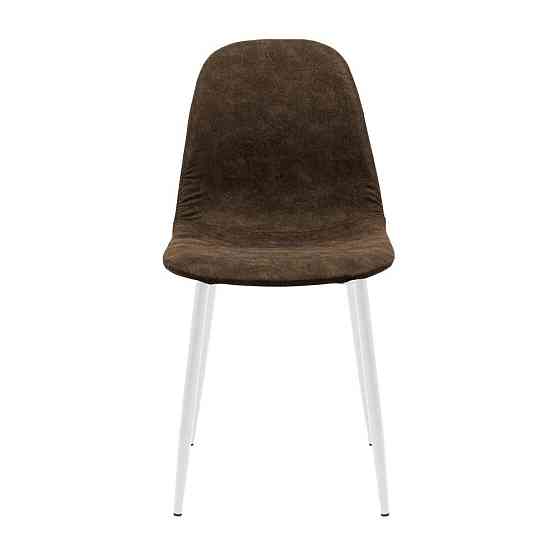 Стілець крісло м'який MacaoDesign U Jeep 23 білі ніжки Коричневий Київ