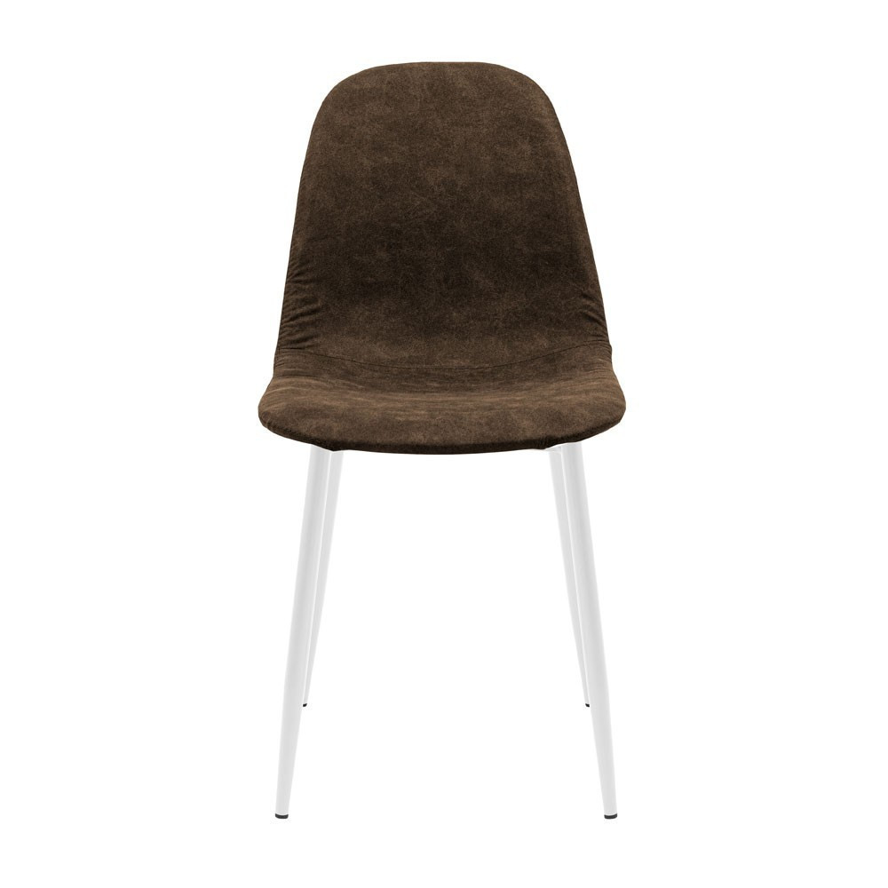 Стілець крісло м'який MacaoDesign U Jeep 23 білі ніжки Коричневий Київ - фото 2