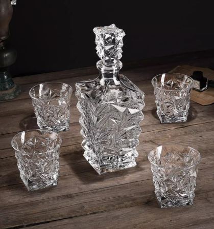 НАБОР Декантер и 6 бокалов Crystal Ice Glacier, Штоф, Графин для крепких напитков КРИСТАЛЛ ПОДАРОЧНЫЙ Кременчуг - изображение 8