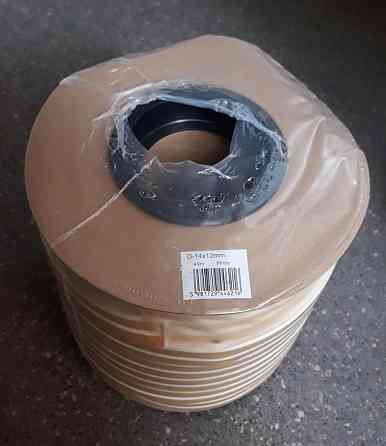 Самоклеючий гумовий ущільнювач для вікон та дверей профіль D 14х12 (40м) Білий Павлоград