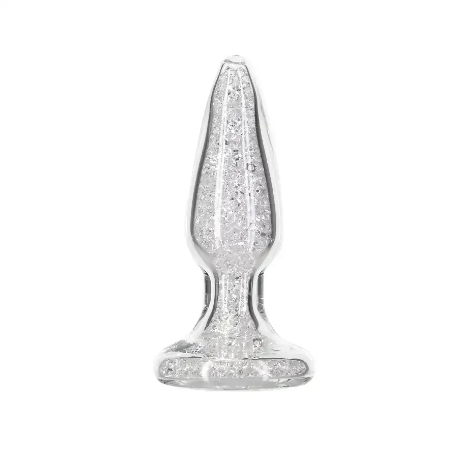 Стеклянная анальная пробка Pillow Talk Fancy Luxurious Glass Anal Plug, ⌀3,1см, вибропуля в подарок Львов - изображение 1