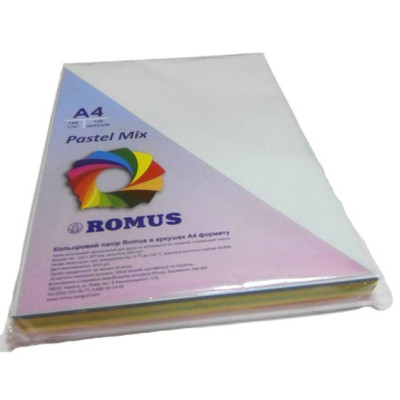 Папір Romus A4 160 г/м2 125sh, 5colors, Mix Pastel (R50881) Вінниця - фото 1