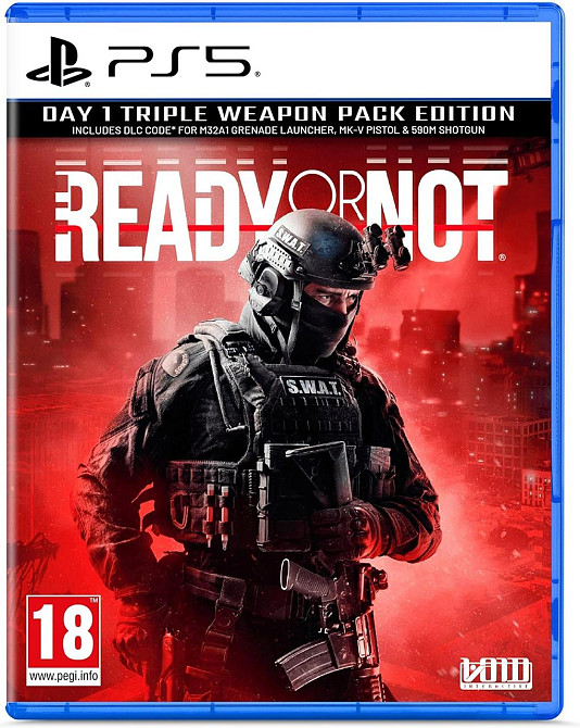 Відеогра Ready or Not: Day One Edition PS5 англ. озвучення інтерфейс EN/FR/DE/IT ваучер 3 зброї Київ - фото 1