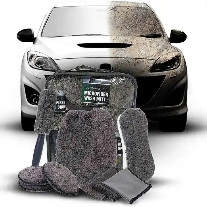 Набор автомобильный для мойки и полировки за авто 9 в 1..Набор для ручной мойки машины,микрофибра для авто Каменец-Подольский - изображение 6
