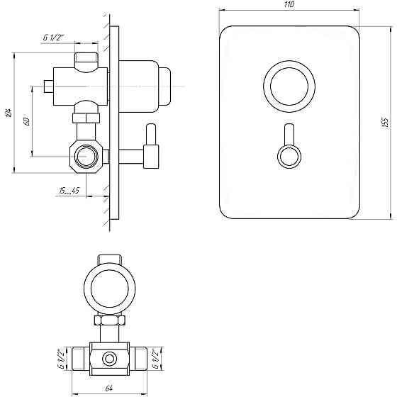 Змішувач-дозатор для душу TREMOLADA ТREMO-467MIX Луцк