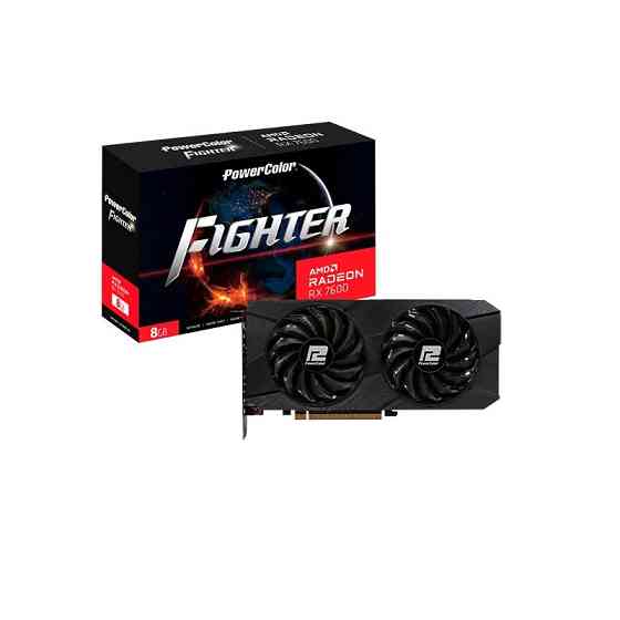 Відеокарта AMD Radeon RX 7600 8 GB GDDR6 Fighter V2 PowerColor (RX 7600 8G-F/V2) ( 10537 ) Харків