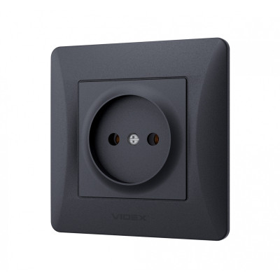 Розетка Videx_ BINERA 1ая черн (VF-BNSK1-BG) Винница - изображение 2