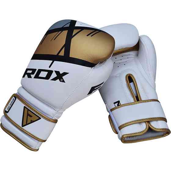Боксерські рукавички RDX Rex Leather Gold 10 ун. Кам'янське
