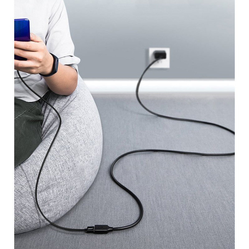 Кабель продовжувач USB 2.0 AM-AF, 5 м, Nickel Plating Extension Cable Чорний, US103 UGREEN Вінниця - фото 4