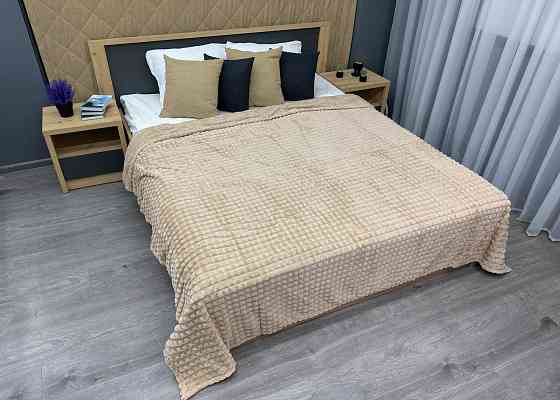 Плед-покривало Кубик 200х220 см (+-10см) Бежевий (87-232) Київ