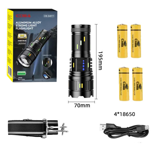 Военный армейский фонарик нашлемный CB-G401Y-30W, Сверхмощный фонарь лед, Ручной фонарик cob QH-41 Львов - изображение 10