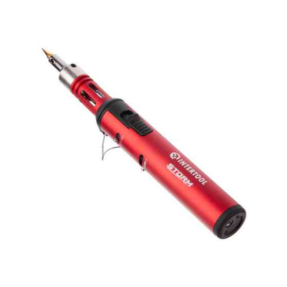 Газовий мікропаяльник INTERTOOL GB-0007, 0 од., 1300 °C, STORM, Легкий паяльник з п'єзозапалом Львів