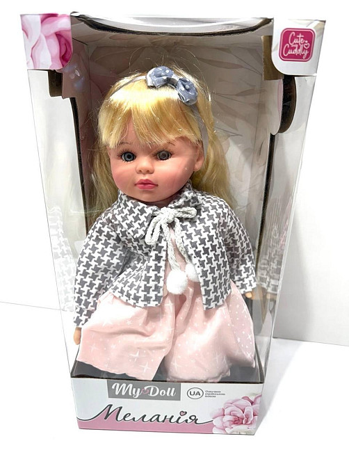 Лялька м'яконабивна Меланія зі звуковими ефектами 5 пісень укр мова 39см Вид 3 (M 5916 I UA) Чернігів - фото 5