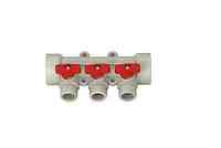 Коллектор полипропиленовый Kalde на 3 выхода BLUE & rRED Харків