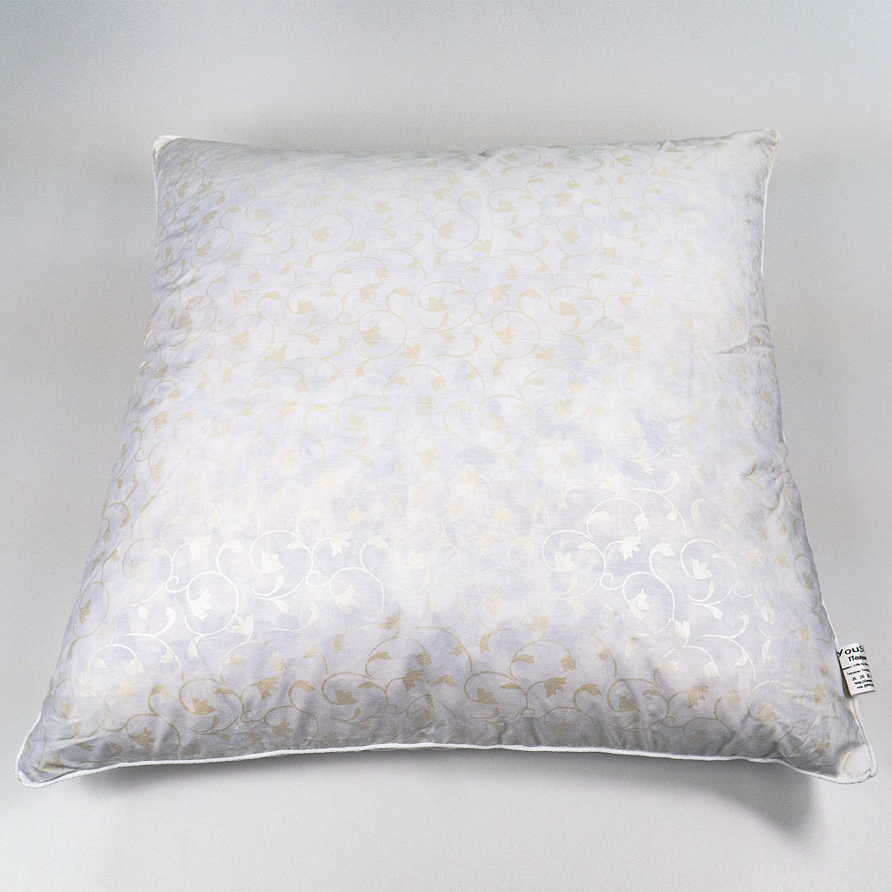 Подушка из искусственного лебяжьего пуха YouStar - упругая 60x60 см (Серебро) Сумы - изображение 2