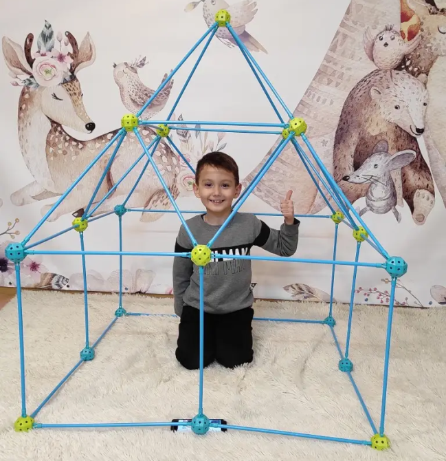 Дитячий ігровий 3D конструктор Намет Халабуда Game Forts (85 деталей) Вінниця - фото 5