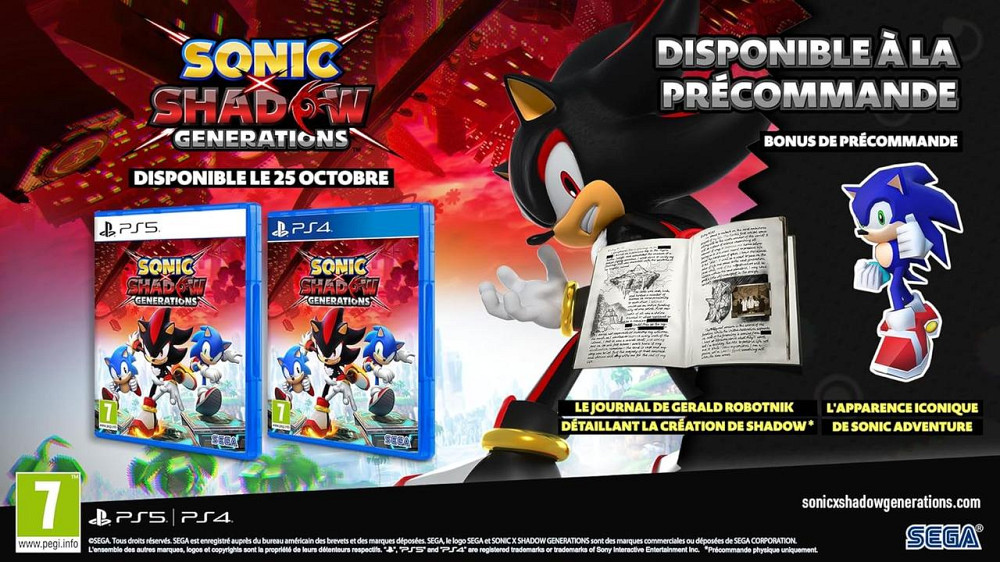 Sonic X Shadow Generations для PlayStation 5 — классический и современный Sonic с улучшенной графикой Киев - изображение 4