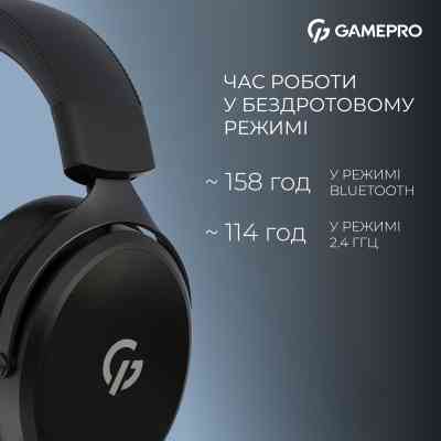 Навушники GamePro Asgard Skadi Wireless Black (HSW191B) Вінниця