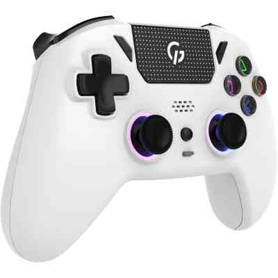 Геймпад GamePro із зарядною станцією 2.4G/BT 5.1/USB (Switch/PC/PS/iOS/Android) RGB White (GPS20W) Вінниця