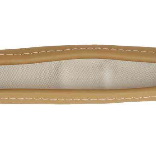 Шкіряний чохол на кермо VLOD-24LC6 BG M бежевий, один шов Харків