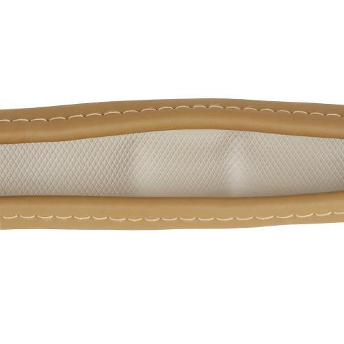 Шкіряний чохол на кермо VLOD-24LC6 BG M бежевий, один шов Харків - фото 4