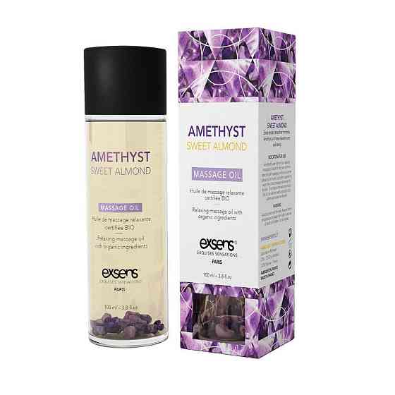Массажное масло EXSENS Amethyst Sweet Almond (расслабляющее с аметистом) 100мл, натуральное Sex Aura Киев