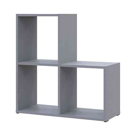 Стеллаж Doros Степь 2х2 Серый открытый 69х28.8х71.4 DRS-011773 (41516177) Днепр