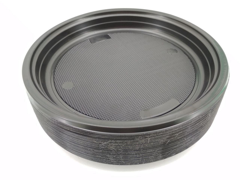 Миска одноразова пластикова 220 мл Чорна (50шт) Харків - фото 3