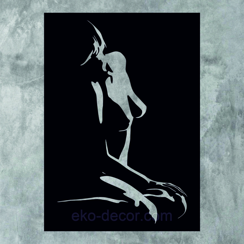 Декоративне настінне Панно «Силует жінки», Декор на стіну Київ - фото 7