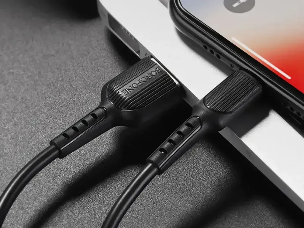 Кабель USB - Lightning Borofone BX16 Easy 1м 2А быстрая зарядка для iPhone iPad шнур с защитным чипом белый Одесса - изображение 7