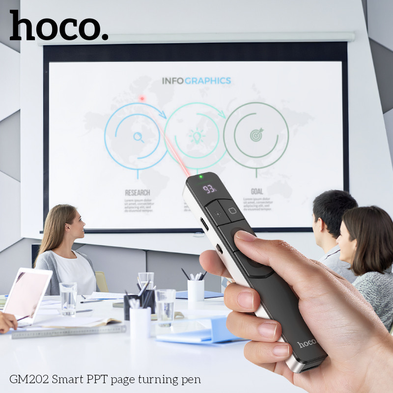Лазерна указка HOCO GM202 Smart PPT page turning pen Silver Одеса - фото 8